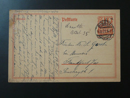 Entier Postal Stationery Card Bingen D. Reich 1921 - Cartas