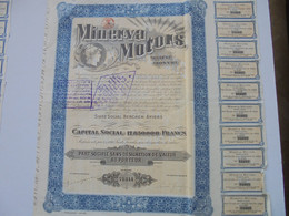 Minerva Motors - Berchem-Anvers - Capital 17 850 000 - 1920 - Automobilismo