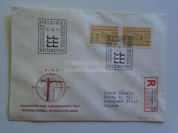 D179751  Suomi Finland Registered Cover - Cancel  Helsinki Helsingfors 1971    Sent To Hungary - Brieven En Documenten