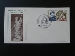 Lettre Commemorative Cover Centenaire Bataille De Dijon 21 Cote D'Or 1971 - Oorlog 1870