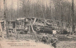 WW1 - GERMAN TRAIN EXPLOSION BETWEEN MONDREPUIS AND ANOR - Guerra 1914-18