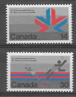 Canada 1978. Juegos Commonwwealth . Sc=757-58 (**) - Nuevos