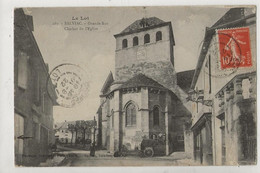 Salviac (46) : L'église Prise De La Grande Rue En 1922 (animé, Attelage) PF.. - Salviac