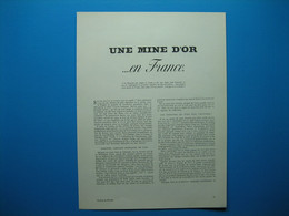 (1953) SALSIGNE, Versant Sud De La Montagne Noire, Une Mine D'or En France (document De 9 Pages) - Non Classificati