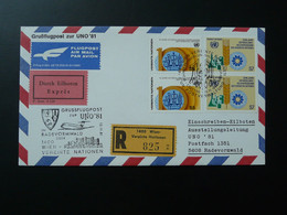 Lettre Vol Flight Cover Flugpost Wien Vereinte Nationen --> Dusseldorf 1981 - Covers & Documents