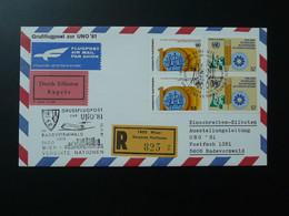 Lettre Vol Flight Cover Flugpost Wien Vereinte Nationen --> Dusseldorf 1981 - Cartas