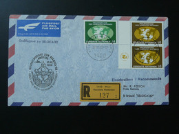 Lettre Vol Flight Cover Flugpost Wien Vereinte Nationen --> Bruxelles Belgica 1982 - Cartas & Documentos