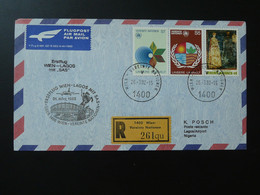 Lettre Premier Vol First Flight Cover Wien Vereinte Nationen --> Lagos Nigeria SAS 1982 - Storia Postale