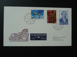 Lettre Par Avion Air Mail Cover Siglufjordur Islande Iceland 1982 - Storia Postale