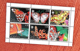 RUSSIE, Papillons, Insectes, Insecte, Bloc 6 Valeurs émis En 1996. MNH, ** (M) Scoutisme - Mariposas