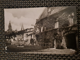 Carte POISSY  Interieur De L'abbaye En 1900 Carte Photo - Poissy