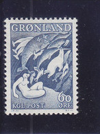 GREENLAND - GROENLANDIA - GRONLAND - 1956 - ** / MNH - SEDNA & SEA LIFE  - Mi. 39   Yv. 30 - Ongebruikt
