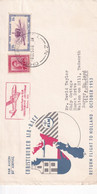 NEW ZEALAN 1953 FLIGHT COVER COVER TO AMSTRADAM. - Brieven En Documenten