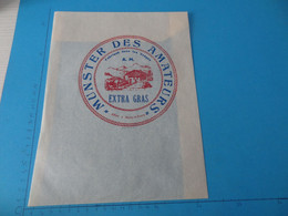 Emballage De Munster Des Amateurs A. M. Fabriqué Dans Les Vosges Affiné à Noroy Le Bourg - Käse