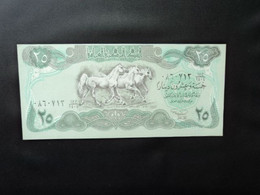 IRAQ * : 25 DINARS    1990 - 1411    P 74a Signature 23        SPL ** - Iraq