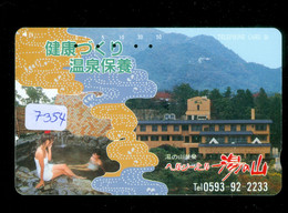 Télécarte Japon * FEMME EROTIQUE (7354) BATH * PHONECARD JAPAN * TELEFONKARTE *  BATHCLOTHES LINGERIE - Fashion