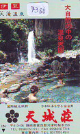 Télécarte Japon * FEMME EROTIQUE (7380) BATH * PHONECARD JAPAN * TELEFONKARTE *  BATHCLOTHES LINGERIE - Mode