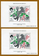 FOOTBALL : " COUPE DU MONDE - ITALIE 1990 "  Bloc MONACO N° 50**  (x 2) - 1990 – Italie