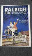 CARTE POSTALE PUBLICITE MOTO ANCIENNE OLD MOTORCYCLE RALEIGH - Motorbikes