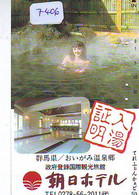 Télécarte Japon * FEMME EROTIQUE (7406) BATH * PHONECARD JAPAN * TELEFONKARTE *  BATHCLOTHES LINGERIE - Moda