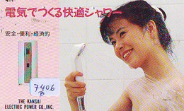 Télécarte Japon * FEMME EROTIQUE (7406b) BATH * PHONECARD JAPAN * TELEFONKARTE *  BATHCLOTHES LINGERIE - Fashion