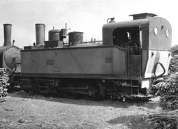 Locomotive 030T N°21 à Caudry 1955 Photo Rifault Photo Véritable. - Matériel