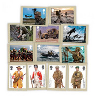 GB UK New 2022 Royal Marines ,12 Postcards Set, Commando , Climate, Aviation Operation, World War MNH (**) Great Britain - Ohne Zuordnung