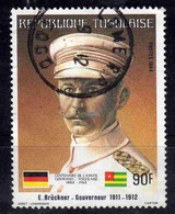 TOGO REPUBLIQUE TOGOLAISE 1984 CENTENAARY OF GERMAN-TOGOLESE FRIENDSHIP E BRUCKNER 90fr OBLITERE' USED USATO - Togo (1960-...)