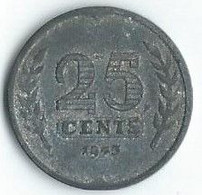 M536 - NEDERLAND - THE NETHERLANDS - 25 CENTS 1943 - 25 Cent
