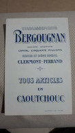 CARTE PUBLICITAIRE PNEUMATIQUES BERGOUGNAN CLERMONT FERRAND FABLES DE LA FONTAINE COLOMBE ET FOURMI - Publicités