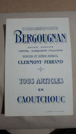 CARTE PUBLICITAIRE PNEUMATIQUES BERGOUGNAN CLERMONT FERRAND FABLES DE LA FONTAINE COLOMBE ET FOURMI - Werbung