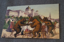 RARE,belle Carte Ancienne,joueurs De Cartes,Animalier,1925,originale - Autres & Non Classés