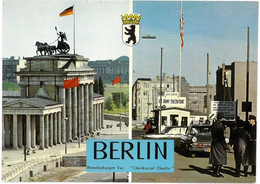 CP BERLIN - Checkpoint Charlie - Brandenburger Tor - Hans Andres Verlag , Berlin N° B 1/4029 M - Berlijnse Muur