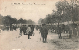 CPA Moulins - Cours De Bercy - Foire Aux Chevaux - Tres Animé - Rameau Editeur - Moulins