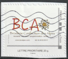 FRANCE Montimbramoi Collector BCA BRODERIE CONFECTION ALPES Oblitéré - Usados