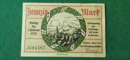 GERMANIA Giessen 20 Mark 1918 - [11] Local Banknote Issues