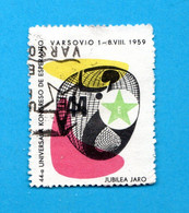 (Us5) POLONIA  °- 1959 - VARSAVIA - 44° Congreso Universala De Esperanto  Used.  Come Scansione. - Varietà E Curiosità