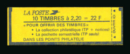 FRANCE - CARNET - YT 2376-C8a - LIBERTE 2.20 - VARIETE TIMBRES NON IMPRIMES - NON OUVERT - Cuadernillos