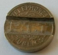 Jeton - P.T.T - Téléphone Public - 1937 - TTB - - Professionnels / De Société