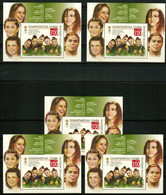 BULGARIA 2022 OLYMPIC GLORY Women's Medal Winners - Fine S/S (x5 Pcs) MNH - Unused Stamps