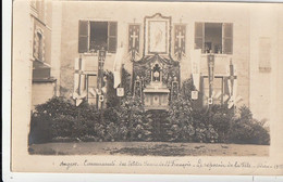 ANGERS. -  Communauté Des Petites Soeurs De St-François. Carte-Photo RARE Du Reposoir De La Fête-Dieu 1915 - Angers