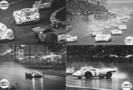 Rare Lot De 20 Photos Gulf Porsche 917 Siffert Rodriguez Elford Ferrari Alfa Roméo Matra Le Mans Targa Florio 1970 71 72 - Abbigliamento, Souvenirs & Varie