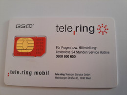 OOSTENRIJK  MINT SIM CARD  / TELE RING / MOBIL      DIFFERENT CHIP  ** 11249** - Oesterreich