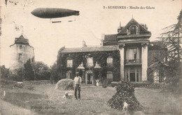 CPA Suresnes - Moulin Des Gibets - Dirigeable - Zeppelin - Chiens - Suresnes