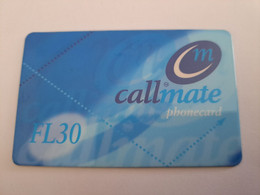 NETHERLANDS  /  HFL 30,- / CALLMATE/ THICK CARD       / OLDER CARD    PREPAID  Nice USED   ** 11252** - GSM-Kaarten, Bijvulling & Vooraf Betaalde