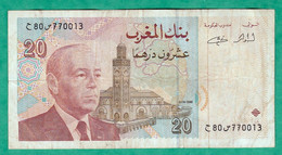 MAROC - BILLET DE 20 DIRHAMS 1996 - Maroc