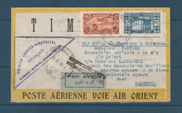 ⭐ Liban - Air Orient - Premier Vol - Premier Courrier Aéropostal Liban Syrie Indochine Pour L'Inde - 1931 ⭐ - Airmail