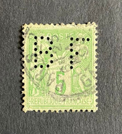 FRANCE B N° 102 Sage BF 91 Indice 3 Perforé Perforés Perfins Perfin Tres Bien ! - Other & Unclassified