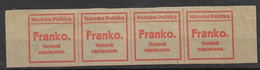 Narodni Politica Newspaper (1883-1945) Franco Stamps Mnh Nsc ** - Dagbladzegels