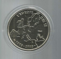 Médaille Sous Capule, ESSAI, L'EUROPE DES 15, 1995-2003, France, 2003,  Frais Fr 2.95 E - Other & Unclassified